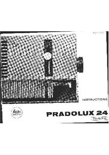 Leica Pradolux 24 manual. Camera Instructions.